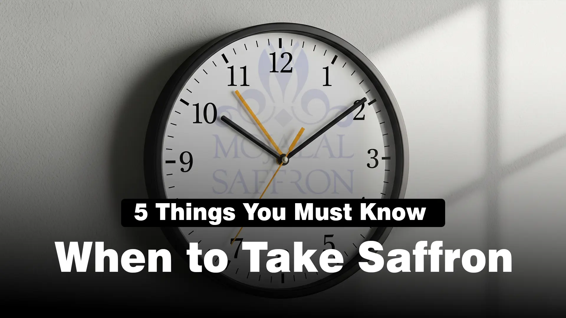 When to Take Saffron